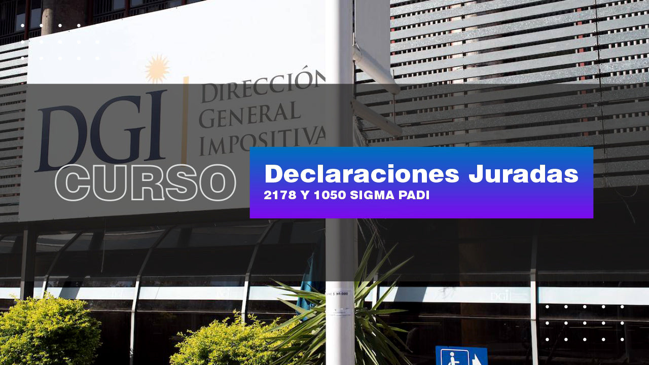 Declaraciones Juradas - 2178 y 1050 SIGMA PADI