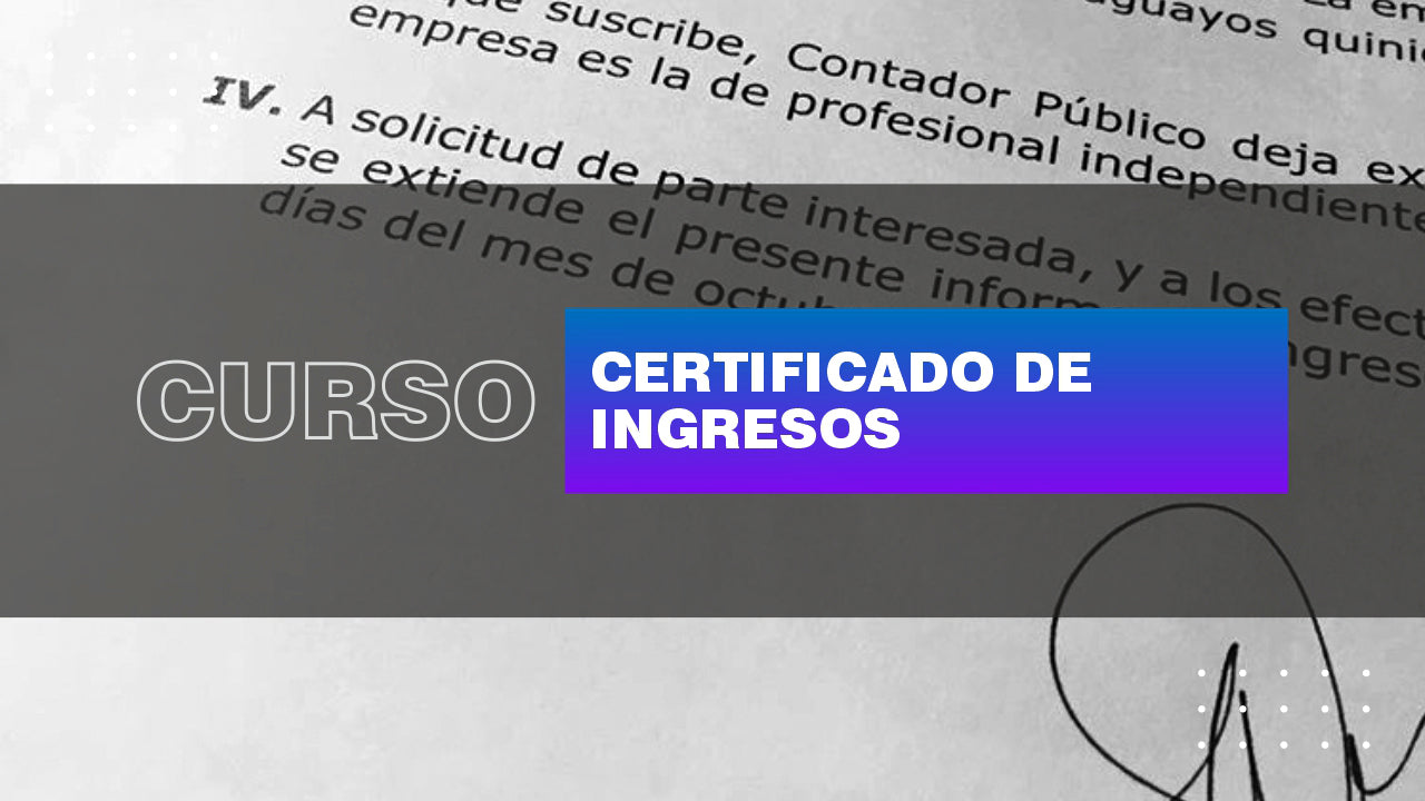 Certificado de Ingresos